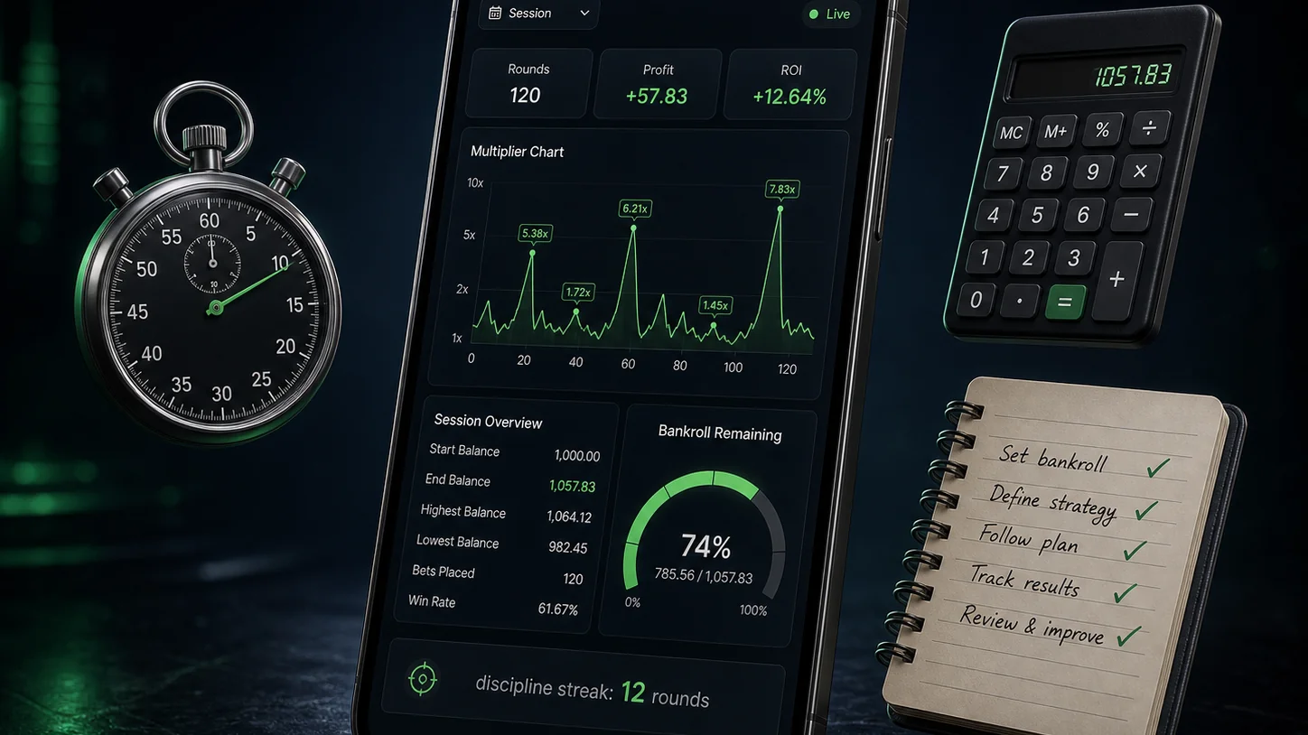 Session tracking and discipline dashboard
